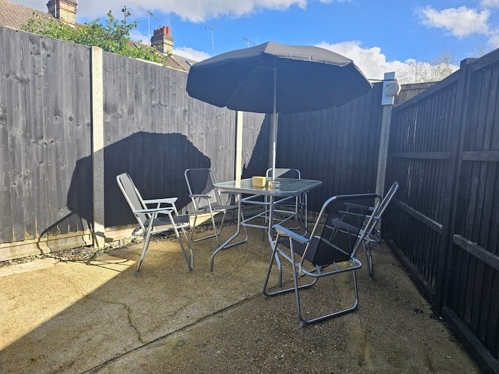 Outdoor table with chairs