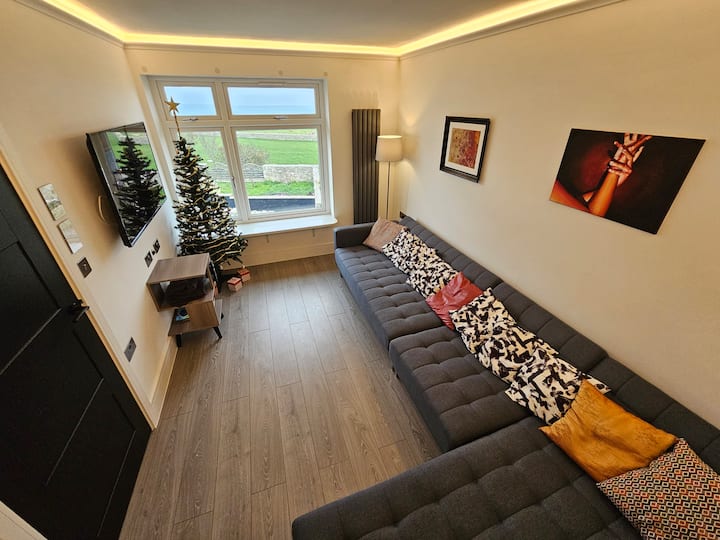 Cozy living room with decorations