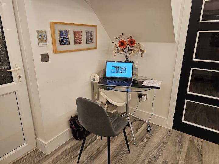 Home office workspace setup